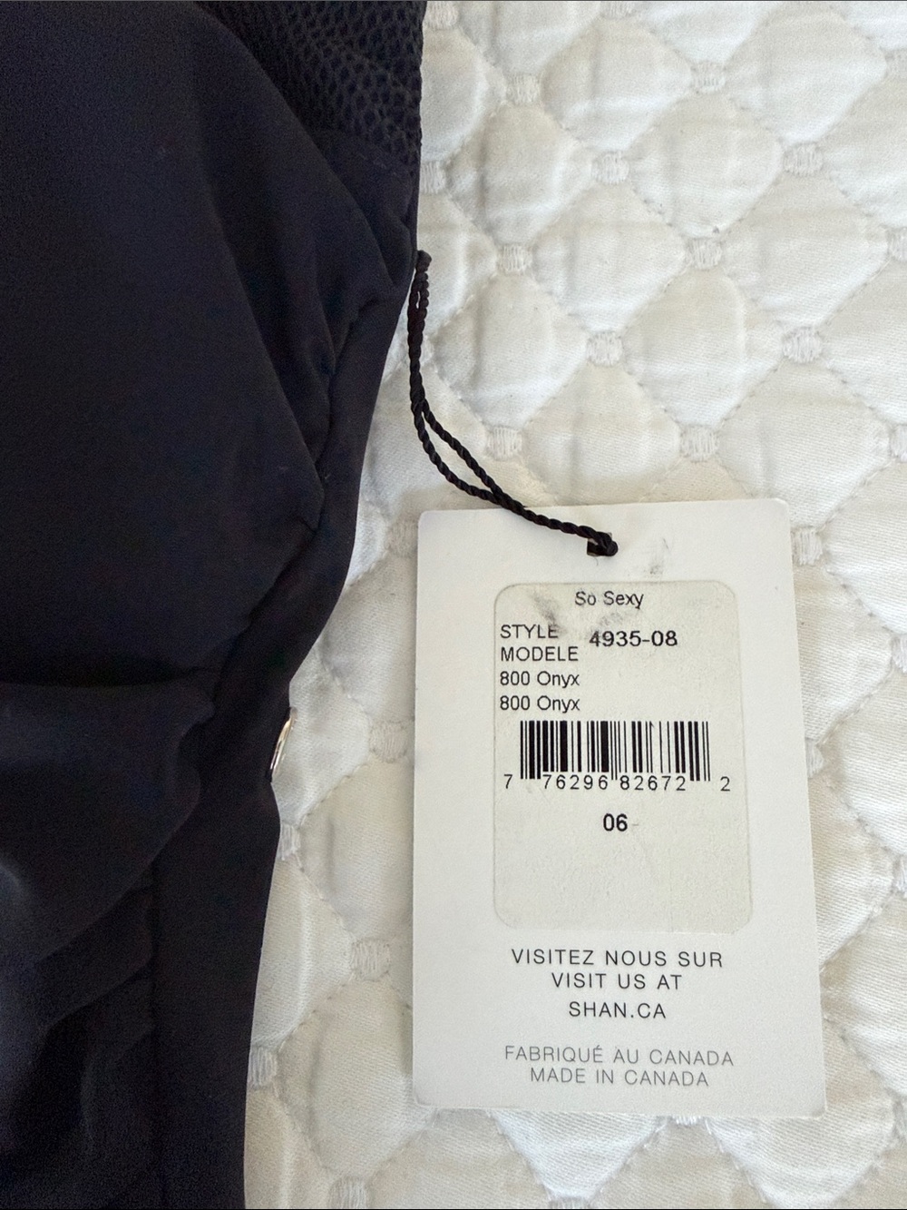 NWT SHAN So Sexy Halter One-Piece Black Studded Swimsuit Removable Strap Size 6 - Picture 4 of 9